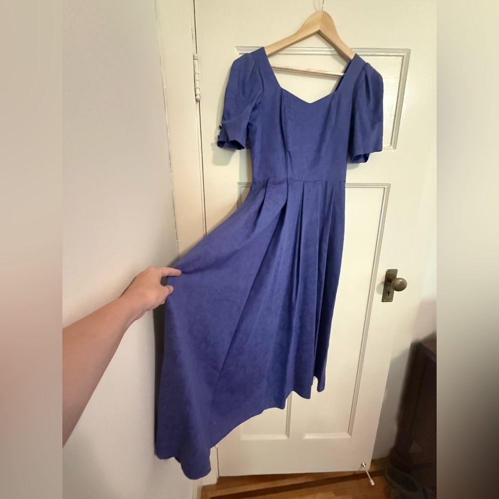 Vintage 90s Laura Ashley bow back dress tag size 8